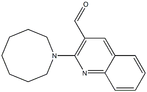 2-(azocan-1-yl)quinoline-3-carbaldehyde 结构式