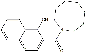 2-(azocan-1-ylcarbonyl)naphthalen-1-ol 结构式