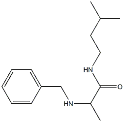 2-(benzylamino)-N-(3-methylbutyl)propanamide 结构式