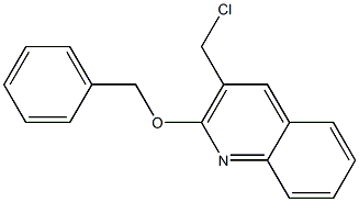 2-(benzyloxy)-3-(chloromethyl)quinoline 结构式