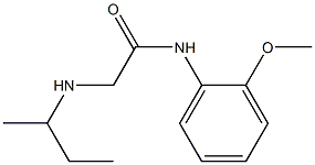 2-(butan-2-ylamino)-N-(2-methoxyphenyl)acetamide 结构式