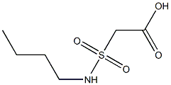 2-(butylsulfamoyl)acetic acid 结构式