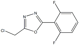 2-(chloromethyl)-5-(2,6-difluorophenyl)-1,3,4-oxadiazole 结构式