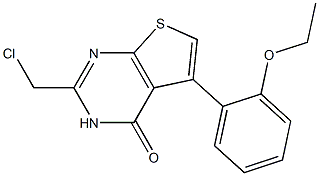 2-(chloromethyl)-5-(2-ethoxyphenyl)-3H,4H-thieno[2,3-d]pyrimidin-4-one 结构式