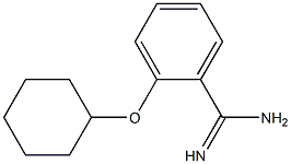 2-(cyclohexyloxy)benzene-1-carboximidamide 结构式