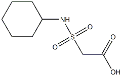 2-(cyclohexylsulfamoyl)acetic acid 结构式