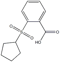 2-(cyclopentylsulfonyl)benzoic acid 结构式