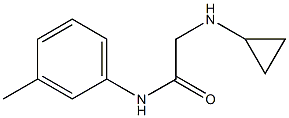 2-(cyclopropylamino)-N-(3-methylphenyl)acetamide 结构式