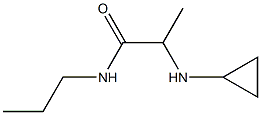 2-(cyclopropylamino)-N-propylpropanamide 结构式