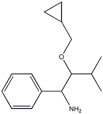 2-(cyclopropylmethoxy)-3-methyl-1-phenylbutan-1-amine 结构式