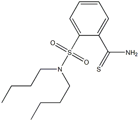 2-(dibutylsulfamoyl)benzene-1-carbothioamide 结构式