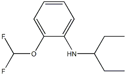 2-(difluoromethoxy)-N-(pentan-3-yl)aniline 结构式