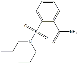 2-(dipropylsulfamoyl)benzene-1-carbothioamide 结构式