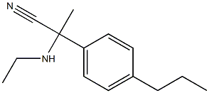 2-(ethylamino)-2-(4-propylphenyl)propanenitrile 结构式