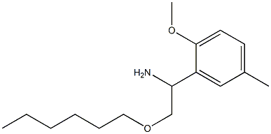 2-(hexyloxy)-1-(2-methoxy-5-methylphenyl)ethan-1-amine 结构式