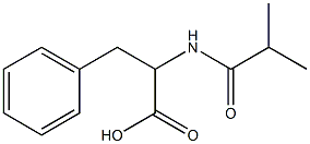 2-(isobutyrylamino)-3-phenylpropanoic acid 结构式