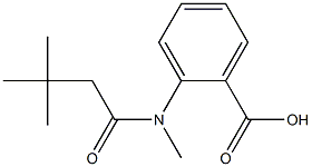 2-(N,3,3-trimethylbutanamido)benzoic acid 结构式