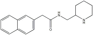 2-(naphthalen-2-yl)-N-(piperidin-2-ylmethyl)acetamide 结构式