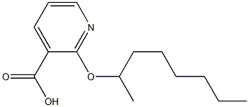 2-(octan-2-yloxy)pyridine-3-carboxylic acid 结构式