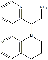 2-(pyridin-2-yl)-2-(1,2,3,4-tetrahydroquinolin-1-yl)ethan-1-amine 结构式