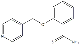 2-(pyridin-4-ylmethoxy)benzenecarbothioamide 结构式