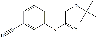 2-(tert-butoxy)-N-(3-cyanophenyl)acetamide 结构式