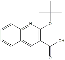 2-(tert-butoxy)quinoline-3-carboxylic acid 结构式