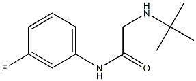 2-(tert-butylamino)-N-(3-fluorophenyl)acetamide 结构式