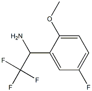 2,2,2-trifluoro-1-(5-fluoro-2-methoxyphenyl)ethan-1-amine 结构式