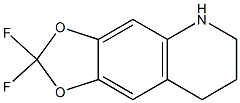 2,2-difluoro-2H,5H,6H,7H,8H-[1,3]dioxolo[4,5-g]quinoline 结构式