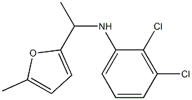 2,3-dichloro-N-[1-(5-methylfuran-2-yl)ethyl]aniline 结构式