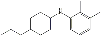 2,3-dimethyl-N-(4-propylcyclohexyl)aniline 结构式