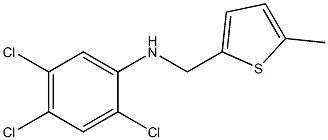 2,4,5-trichloro-N-[(5-methylthiophen-2-yl)methyl]aniline 结构式