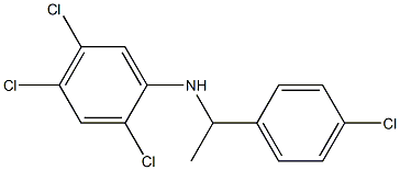 2,4,5-trichloro-N-[1-(4-chlorophenyl)ethyl]aniline 结构式