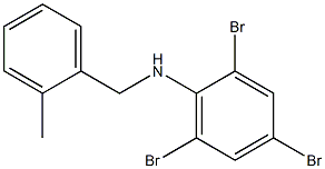 2,4,6-tribromo-N-[(2-methylphenyl)methyl]aniline 结构式