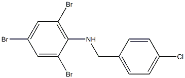 2,4,6-tribromo-N-[(4-chlorophenyl)methyl]aniline 结构式