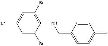 2,4,6-tribromo-N-[(4-methylphenyl)methyl]aniline 结构式