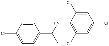 2,4,6-trichloro-N-[1-(4-chlorophenyl)ethyl]aniline 结构式