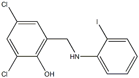 2,4-dichloro-6-{[(2-iodophenyl)amino]methyl}phenol 结构式
