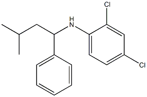 2,4-dichloro-N-(3-methyl-1-phenylbutyl)aniline 结构式