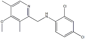 2,4-dichloro-N-[(4-methoxy-3,5-dimethylpyridin-2-yl)methyl]aniline 结构式