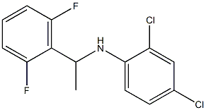 2,4-dichloro-N-[1-(2,6-difluorophenyl)ethyl]aniline 结构式