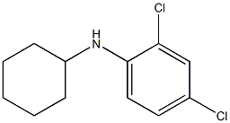 2,4-dichloro-N-cyclohexylaniline 结构式