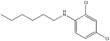 2,4-dichloro-N-hexylaniline 结构式