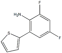 2,4-difluoro-6-thien-2-ylaniline 结构式