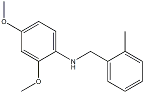 2,4-dimethoxy-N-[(2-methylphenyl)methyl]aniline 结构式