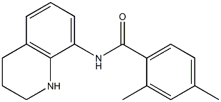 2,4-dimethyl-N-(1,2,3,4-tetrahydroquinolin-8-yl)benzamide 结构式