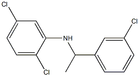 2,5-dichloro-N-[1-(3-chlorophenyl)ethyl]aniline 结构式