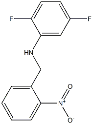 2,5-difluoro-N-[(2-nitrophenyl)methyl]aniline 结构式