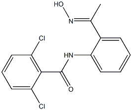 2,6-dichloro-N-{2-[1-(hydroxyimino)ethyl]phenyl}benzamide 结构式
